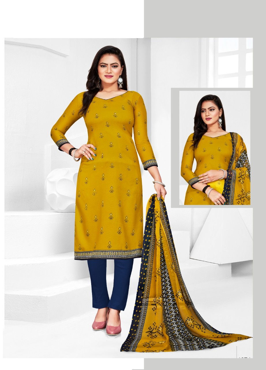 Amit Pushpa 2 Synthethic Casual Daily Wear Cotton Printed Dress Material